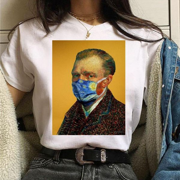 fashion van gogh mask aesthetic women harajuku casual tee ullzang vintage graphic 90s, White
fashion van gogh mask aesthetic women harajuku casual tee ullzang vintage graphic 90s, White