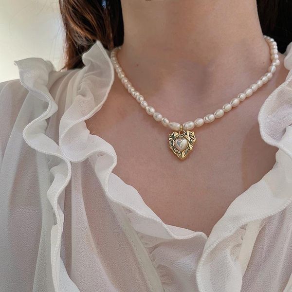 pendant necklaces yoiumit natural freshwater pearl necklace heart baroque jewelry women wedding beaded women's wholesale, Silver
pendant necklaces yoiumit natural freshwater pearl necklace heart baroque jewelry women wedding beaded women's wholesale, Silver