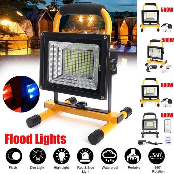floodlights 500/800/900w led portable rechargeable floodlight waterproof spotlight battery powered searchlight outdoor work lamp camping
floodlights 500/800/900w led portable rechargeable floodlight waterproof spotlight battery powered searchlight outdoor work lamp camping