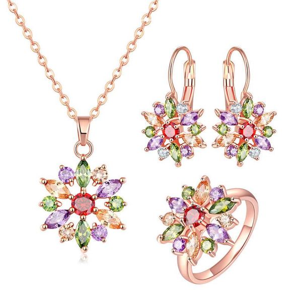 earrings & necklace ociki cubic zirconia colourful crystal dangle and ring rose gold color jewelry set for women gift drop, Silver
earrings & necklace ociki cubic zirconia colourful crystal dangle and ring rose gold color jewelry set for women gift drop, Silver