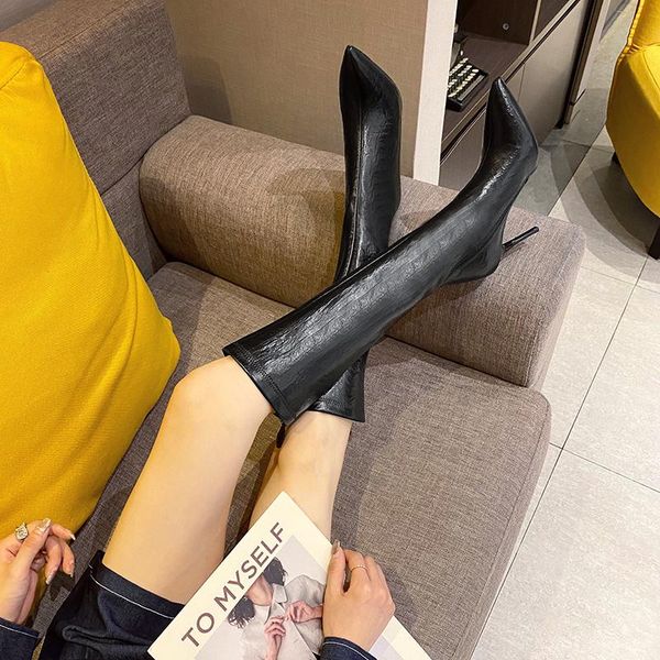 boots 2021 winter women knee high ladies pointed toe zipper knight stiletto heels party long bc2067, Black
boots 2021 winter women knee high ladies pointed toe zipper knight stiletto heels party long bc2067, Black