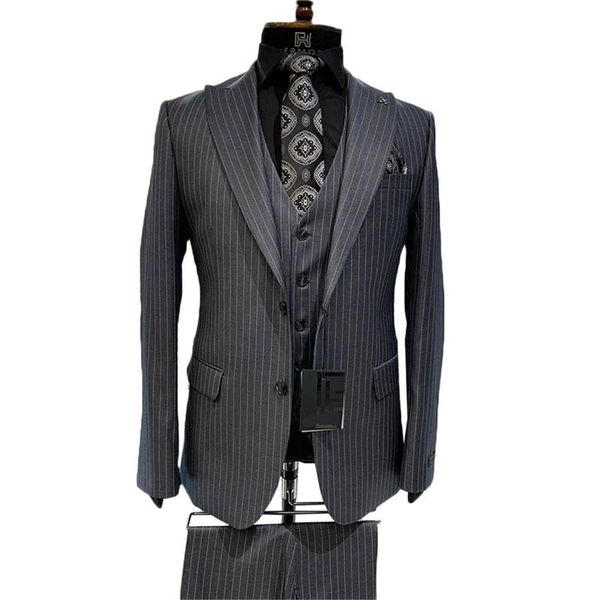 pieces formal men suits cotton groom tuxedos lapel modern pinstripe coat+pant+vest custom made party suit men's & blazers, White;black
pieces formal men suits cotton groom tuxedos lapel modern pinstripe coat+pant+vest custom made party suit men's & blazers, White;black