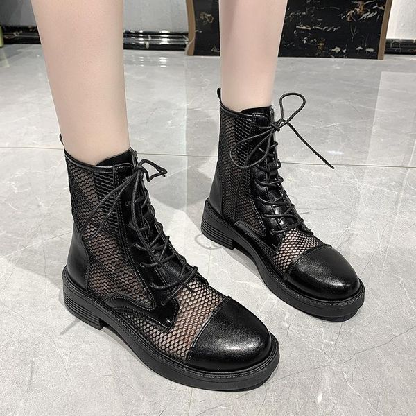 boots women summer breathable ankle fashion black hollow out mesh med heels woman round toe lace up casual shoes
boots women summer breathable ankle fashion black hollow out mesh med heels woman round toe lace up casual shoes