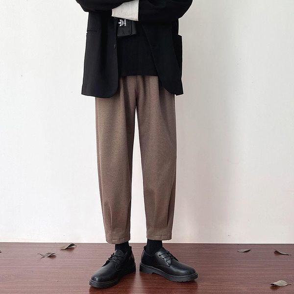 men's pants 2021 men's solid color thickened woolen casual loose simple suit streetwear fashion clothing trousers size m-3xl, Black
men's pants 2021 men's solid color thickened woolen casual loose simple suit streetwear fashion clothing trousers size m-3xl, Black