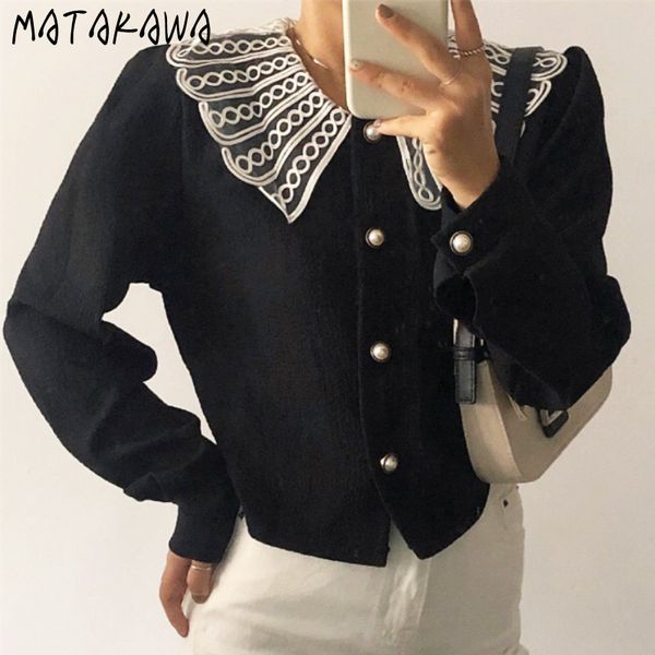autumn french doll collar ladies shirt single-breasted mesh embroidery design blusas loose blouse women 210506, White
autumn french doll collar ladies shirt single-breasted mesh embroidery design blusas loose blouse women 210506, White