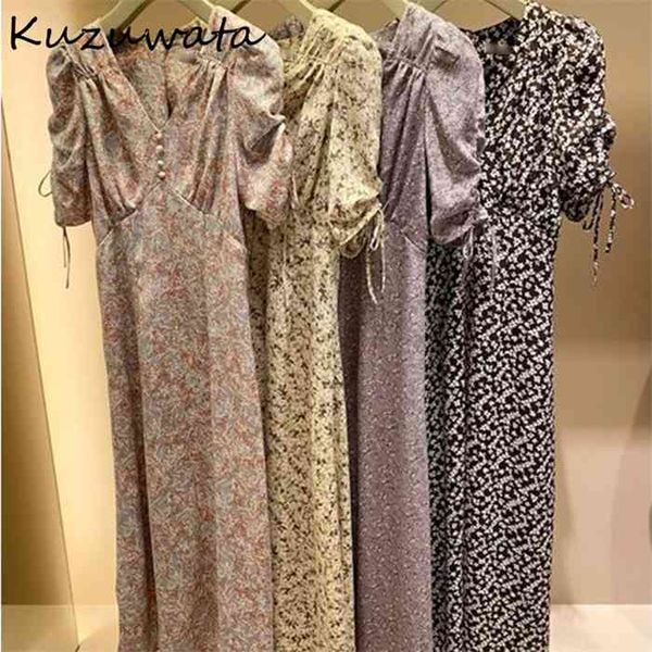 kuzuwata v neck slim waist print trumpet dress 2021 spring summer japan style women dresses sweet puff short sleeve vestidos, Black;gray
kuzuwata v neck slim waist print trumpet dress 2021 spring summer japan style women dresses sweet puff short sleeve vestidos, Black;gray