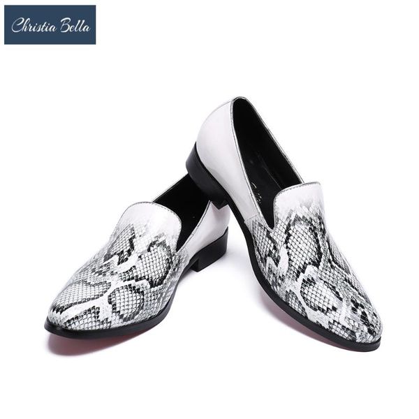 dress shoes christia bella handmade white python pattern genuine leather festive and wedding mens slippers lobers casual flats loafers, Black
dress shoes christia bella handmade white python pattern genuine leather festive and wedding mens slippers lobers casual flats loafers, Black