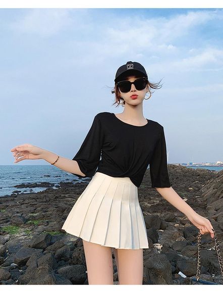 skirts solid color fashion korean style high waist elastic mini skirt women pleated, Black
skirts solid color fashion korean style high waist elastic mini skirt women pleated, Black