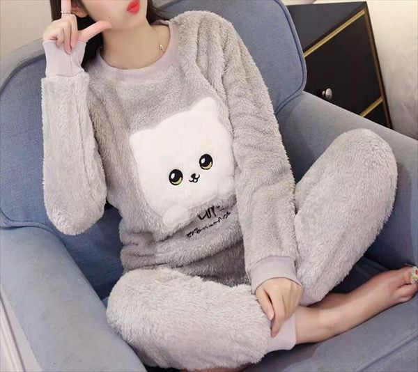 autumn winter warm flannel pyjamas womens sleepwears sets thick coral velvet long sleeve cartoon sleepwear pajamas set girl, Black;red
autumn winter warm flannel pyjamas womens sleepwears sets thick coral velvet long sleeve cartoon sleepwear pajamas set girl, Black;red