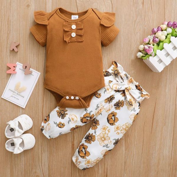 clothing sets baby girl clothes set born child toddler girls outfit cute ruffle romper+floral print pants+headband spring fashion, White 
clothing sets baby girl clothes set born child toddler girls outfit cute ruffle romper+floral print pants+headband spring fashion, White
