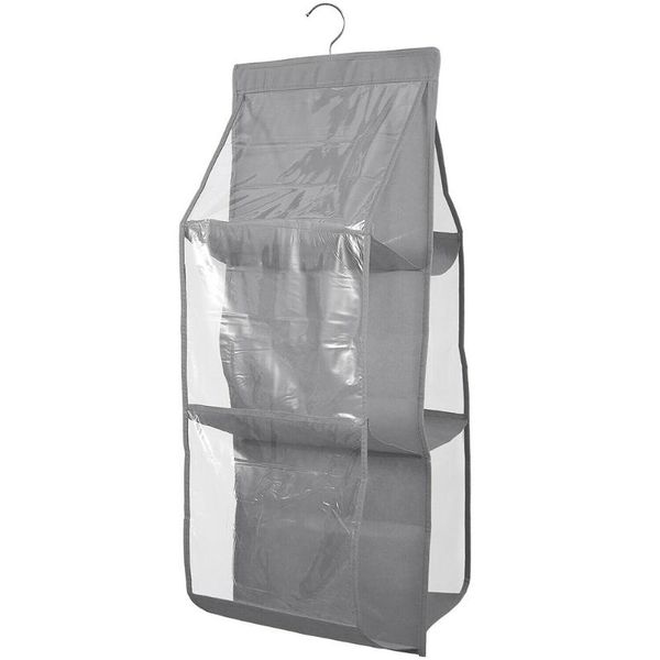 hanging perspective dustproof double-sided six-layer bag storage bags rack 2021 arrival boxes & bins
hanging perspective dustproof double-sided six-layer bag storage bags rack 2021 arrival boxes & bins
