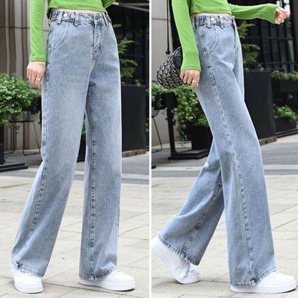 women's jeans women high waist denim straight wide leg trousers baggy casual long pants, Blue
women's jeans women high waist denim straight wide leg trousers baggy casual long pants, Blue