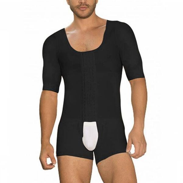 men's body shapers shaper bodysuit tummy waist trainer slimming underwear man bulifter mid thigh front hook and eyes, Black;brown
men's body shapers shaper bodysuit tummy waist trainer slimming underwear man bulifter mid thigh front hook and eyes, Black;brown