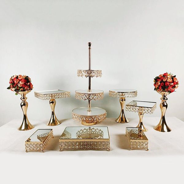 9pcs square 3-tie gold wood cake/dessert display riser stands with crystal other bakeware
9pcs square 3-tie gold wood cake/dessert display riser stands with crystal other bakeware
