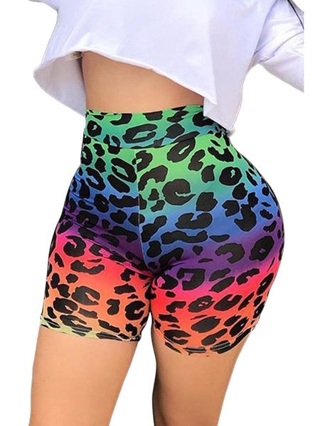 women summer multicolor printed shorts elegant fashion above knee high elastic waist spandex skinny women's, White;black
women summer multicolor printed shorts elegant fashion above knee high elastic waist spandex skinny women's, White;black
