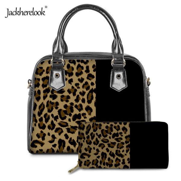 jackherelook leopard pattern female pu handle bag 2pcs/set handbag with card holder wallet for ladies luxury women crossbody shoulder bags
jackherelook leopard pattern female pu handle bag 2pcs/set handbag with card holder wallet for ladies luxury women crossbody shoulder bags