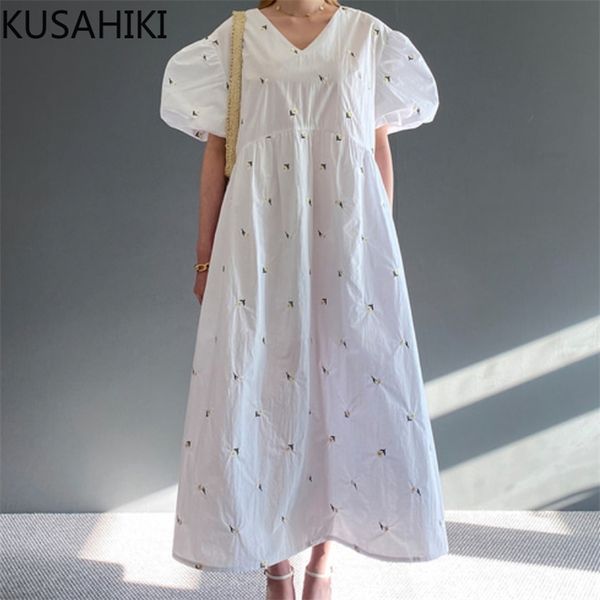 chic floral embroidery woman dress korean sweet puff sleeve v-neck vestido femme causal high waist a-line dresses 6h579 210603, Black;gray
chic floral embroidery woman dress korean sweet puff sleeve v-neck vestido femme causal high waist a-line dresses 6h579 210603, Black;gray