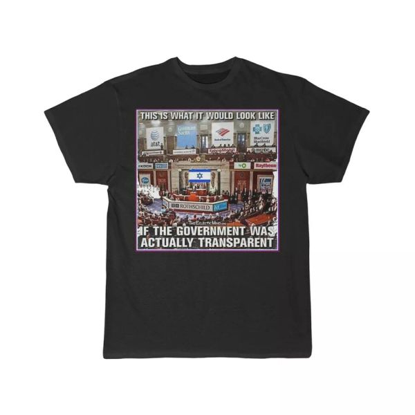 what it would look like if government was transparent short sleeve tee, White;black 
what it would look like if government was transparent short sleeve tee, White;black