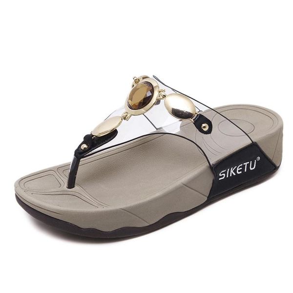 slippers crystal elastic brand flip-flop beach flats fashion luxury ladies summer style transparent, Black
slippers crystal elastic brand flip-flop beach flats fashion luxury ladies summer style transparent, Black