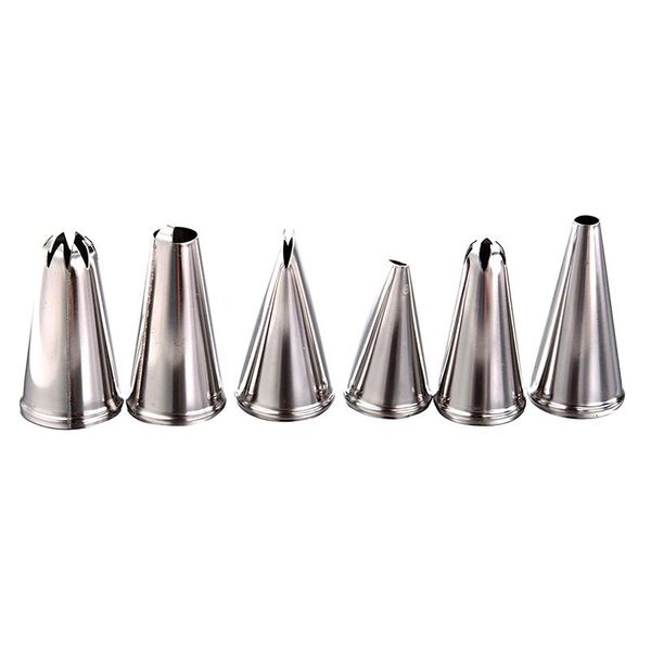 6pcs pastry tips cake icing piping nozzles fondant decorating tool baking & tools
6pcs pastry tips cake icing piping nozzles fondant decorating tool baking & tools