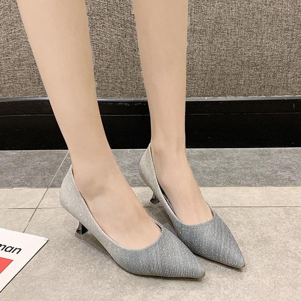dress shoes sequined cloth high heel women fashion pointed toe pumps shiny 6.5 cm thin ladies party, Black
dress shoes sequined cloth high heel women fashion pointed toe pumps shiny 6.5 cm thin ladies party, Black