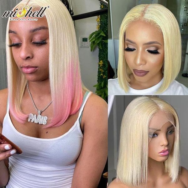 bob 613 pre plucked 13x4 honey blonde colored brazilian remy straight t part lace wigs for black women, Black;brown
bob 613 pre plucked 13x4 honey blonde colored brazilian remy straight t part lace wigs for black women, Black;brown