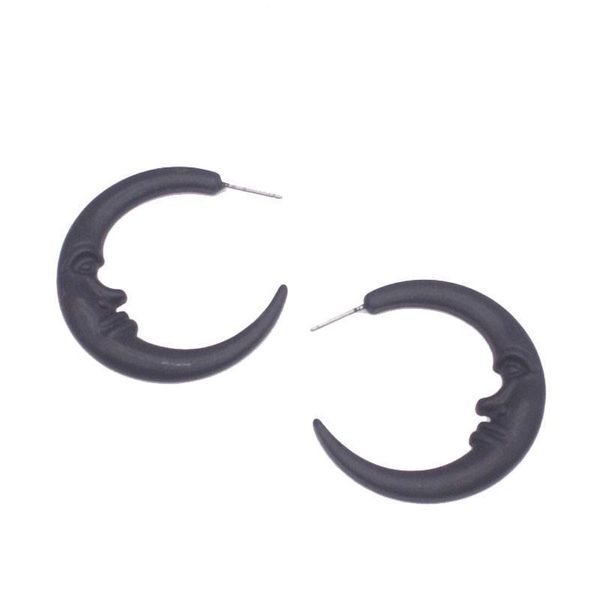 dangle & chandelier matte black moon earrings for women unique geometric human face earings wholesale fashion gothic jewelry halloween gifts, Silver
dangle & chandelier matte black moon earrings for women unique geometric human face earings wholesale fashion gothic jewelry halloween gifts, Silver