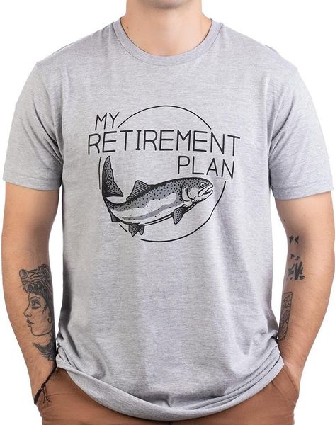 men's t-shirts my (fishing) retirement plan | fun fishing rod humorous fisherman joke t-shirt, White;black
men's t-shirts my (fishing) retirement plan | fun fishing rod humorous fisherman joke t-shirt, White;black