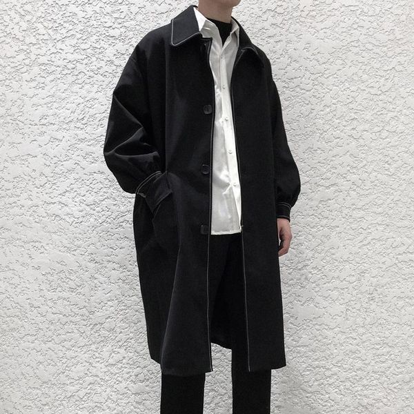 men's trench coats fashion men solid color long sleeve cardigan overcoats streetwear outerwea spring autumn winter, Tan;black
men's trench coats fashion men solid color long sleeve cardigan overcoats streetwear outerwea spring autumn winter, Tan;black