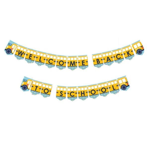 set welcome back to school flags season banners hanging decor party favor 
set welcome back to school flags season banners hanging decor party favor