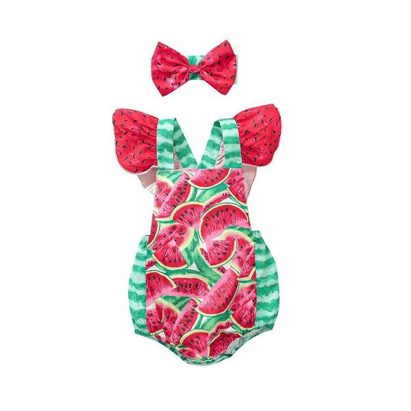 jumpsuits 0-24m cute born baby girl ruffles sleeveless watermelon print bow romper jumpsuit headband 2pcs outfits summer clothes, Blue
jumpsuits 0-24m cute born baby girl ruffles sleeveless watermelon print bow romper jumpsuit headband 2pcs outfits summer clothes, Blue
