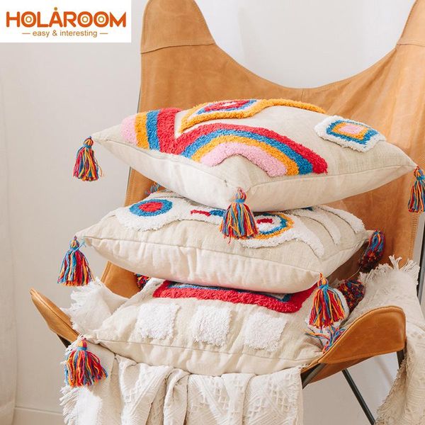 cushion/decorative pillow cotton linen pillowcase ethnic style cushion cover moroccan geometric tassel embroidery handmade
cushion/decorative pillow cotton linen pillowcase ethnic style cushion cover moroccan geometric tassel embroidery handmade