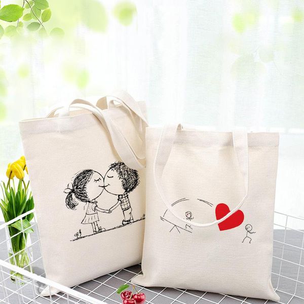shopping bags couple series illustration casual canvas bag custom print handbag eco tote reusable recycle
shopping bags couple series illustration casual canvas bag custom print handbag eco tote reusable recycle