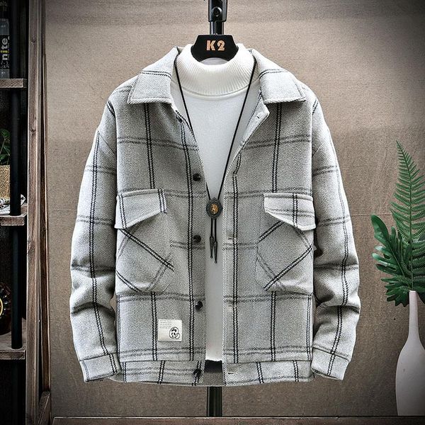 men's winter warm jacket cotton thick coat plaid streetwear casual khaki parker for men down & parkas, Black
men's winter warm jacket cotton thick coat plaid streetwear casual khaki parker for men down & parkas, Black
