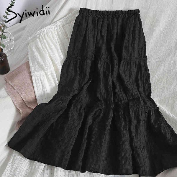syiwidii elastic high waist ruffles midi skirts women hollow out a-line white black mid-calf summer clothing korean fashion 210417
syiwidii elastic high waist ruffles midi skirts women hollow out a-line white black mid-calf summer clothing korean fashion 210417