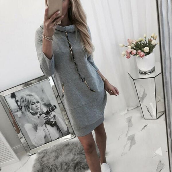 sping dresses women long sleeve solid jumper pullover sweatshirt hoodie hooded dress straight fashion 2021 casual, Black;gray
sping dresses women long sleeve solid jumper pullover sweatshirt hoodie hooded dress straight fashion 2021 casual, Black;gray