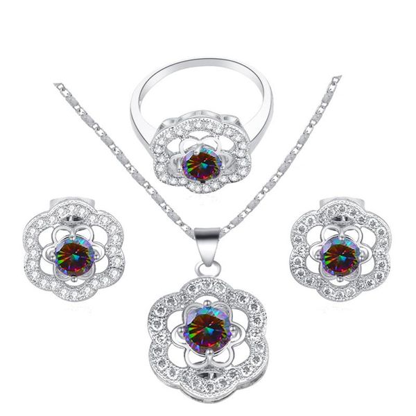 earrings & necklace rolilason flower shape silver plated crystal zircon pendant ring set jewelry size fashion party trendy js557
earrings & necklace rolilason flower shape silver plated crystal zircon pendant ring set jewelry size fashion party trendy js557