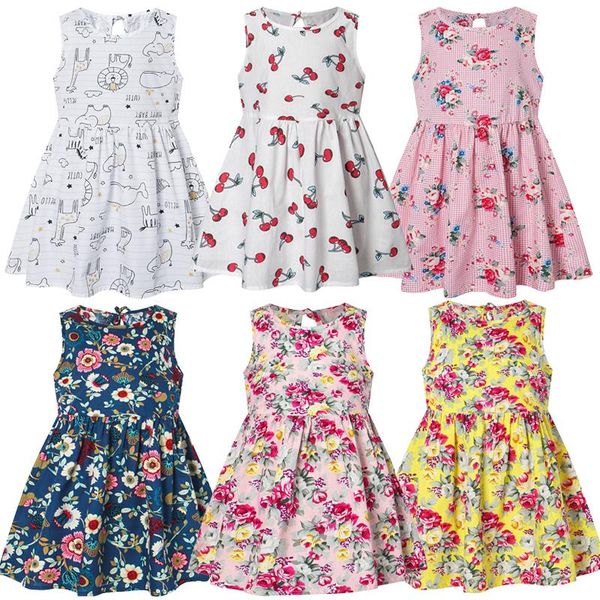 girl dress cotton sleeveless children clothes fashion cute flower print kids suits summer comfort princess dresses 1-6 years girl's, Red;yellow
girl dress cotton sleeveless children clothes fashion cute flower print kids suits summer comfort princess dresses 1-6 years girl's, Red;yellow