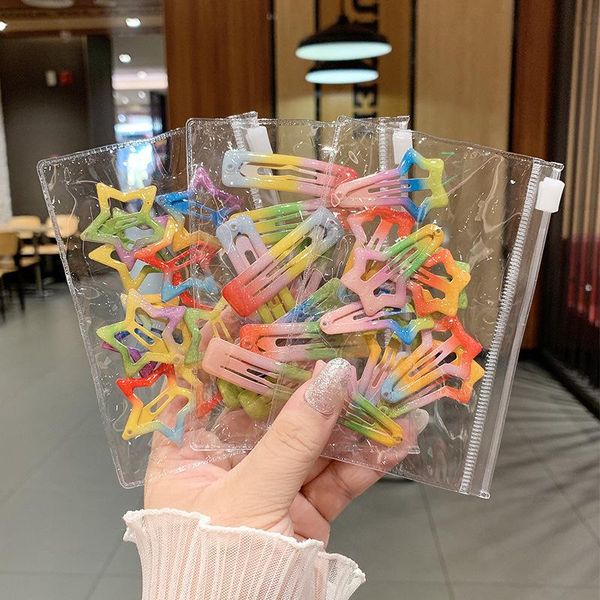 10pcs cute star bb clip barrettes girls colorful hairpins kids fashion hair accessories, Slivery;white
10pcs cute star bb clip barrettes girls colorful hairpins kids fashion hair accessories, Slivery;white