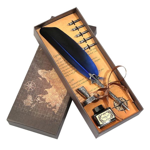 fountain pens classic business feather pen vintage luxury set 5 nib dip ink quill gift sets student writing office supplies
fountain pens classic business feather pen vintage luxury set 5 nib dip ink quill gift sets student writing office supplies