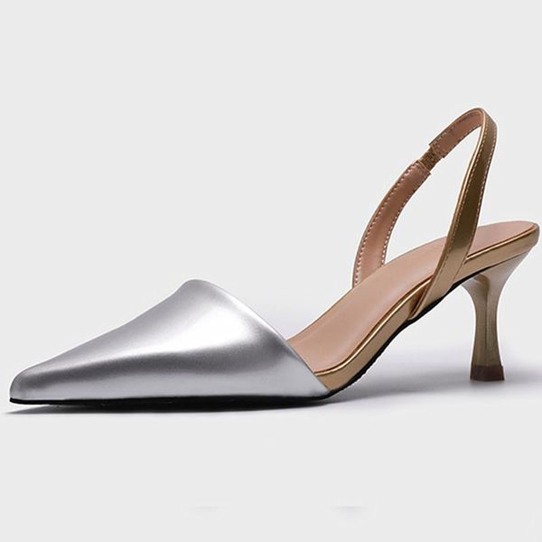 dress shoes summer 2021 genuine leather women pumps elegant pointed toe high heels slingback golden sandals u323, Black
dress shoes summer 2021 genuine leather women pumps elegant pointed toe high heels slingback golden sandals u323, Black