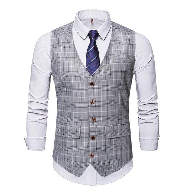 autumn plaid vest business gentleman houndstooth single breasted men's casual suit waistcoat weste mj160 vests, Black;white
autumn plaid vest business gentleman houndstooth single breasted men's casual suit waistcoat weste mj160 vests, Black;white