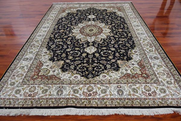 carpets 7x10feet blue persian design classic hand knotted silk rug traditional woven home carpet
carpets 7x10feet blue persian design classic hand knotted silk rug traditional woven home carpet