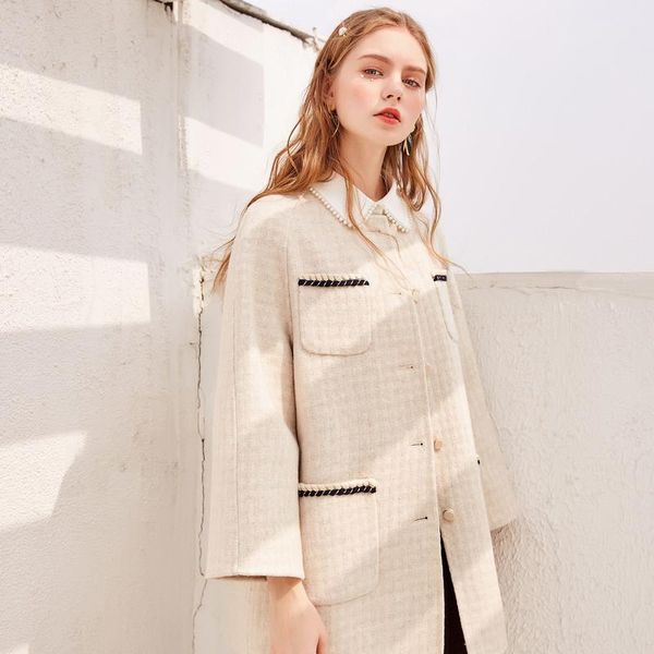 women's wool & blends double sided woolen coat winter ladies solid color slim single breasted elegant casaco feminino women clothes eb5, Black
women's wool & blends double sided woolen coat winter ladies solid color slim single breasted elegant casaco feminino women clothes eb5, Black