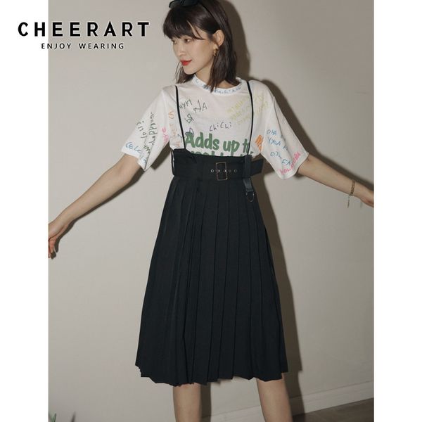 summer pleated suspender dress women black knee length spaghetti strap casual korean fashion clothing 210427, Black;gray
summer pleated suspender dress women black knee length spaghetti strap casual korean fashion clothing 210427, Black;gray