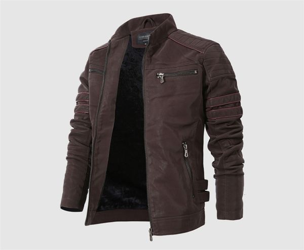 men's jackets winter pu men stand collar long sleeve motorcycle washed leather coats plus size mens outerwears 26gz, Black;brown
men's jackets winter pu men stand collar long sleeve motorcycle washed leather coats plus size mens outerwears 26gz, Black;brown