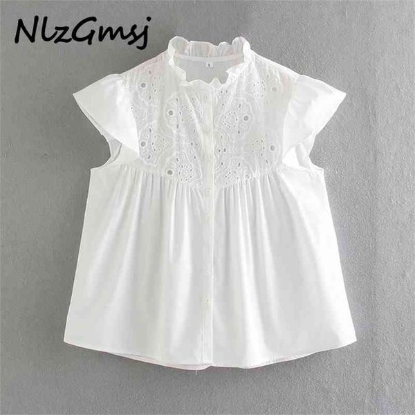 blouse women fashion embroidered poplin blouses vintage o neck sleeveless female shirts blusas chic 210628, White
blouse women fashion embroidered poplin blouses vintage o neck sleeveless female shirts blusas chic 210628, White
