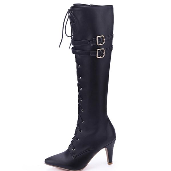 boots fashion ladies black elegant over-the-knee fall/winter cross strap modern punk long party high knight
boots fashion ladies black elegant over-the-knee fall/winter cross strap modern punk long party high knight