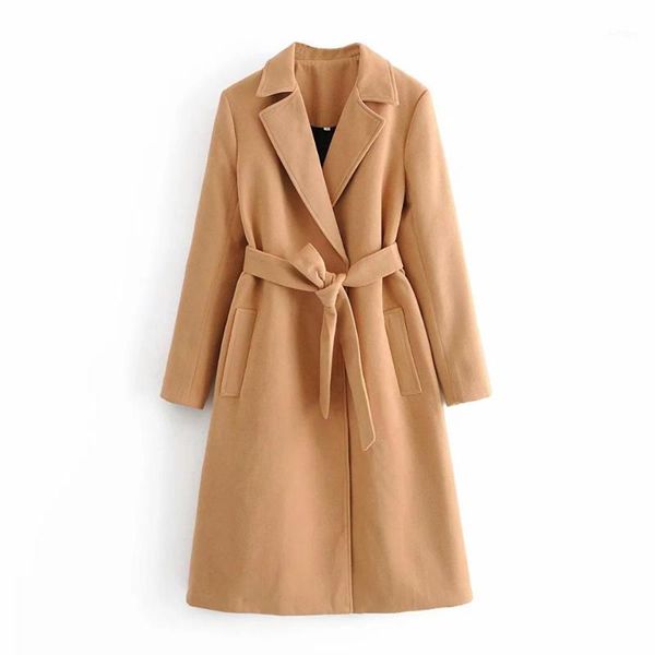 women's wool & blends autumn winter women long coat belted casual elegant warm windbreaker outerwear trench parka female, Black
women's wool & blends autumn winter women long coat belted casual elegant warm windbreaker outerwear trench parka female, Black