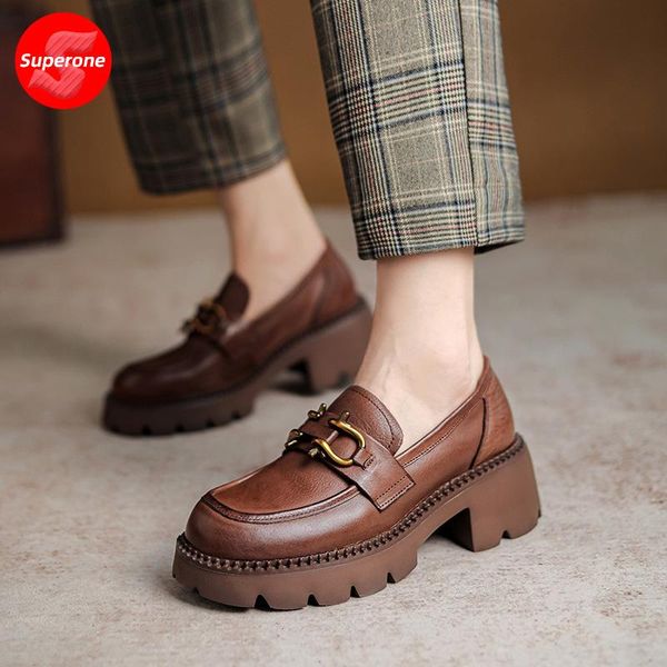 dress shoes superone autumn and winter british style small leather thick soled leffer retro medium heel muffin heels, Black
dress shoes superone autumn and winter british style small leather thick soled leffer retro medium heel muffin heels, Black